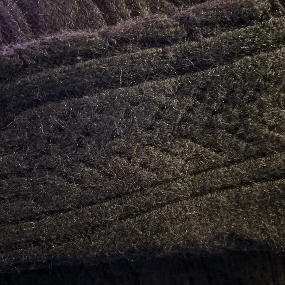 NWT Anthropologie Classic Pointelle Cardigan in Black Size Large - Picture 7 of 11